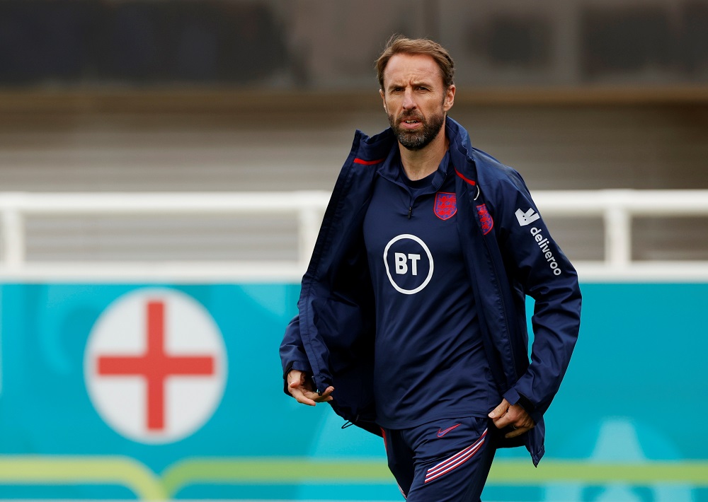 England manager Gareth Southgate is seen during a training session in London June 25, 2021. ― Reuters file pic