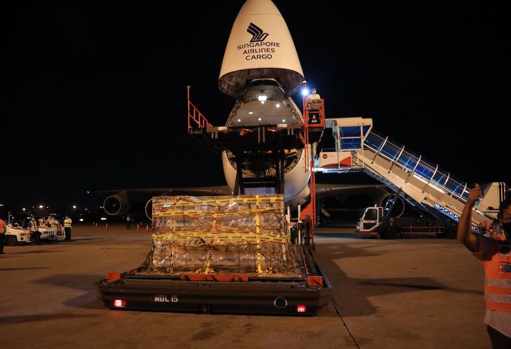 The first batch of Pfizer-BioNTech vaccines arrived in Singapore on Dec 21, 2020. Singapore is also being closely watched for what vaccines it buys and uses for its national vaccination programme, said CENS’ Dr Jayakumar. ― Photo by Raj Nadarajan for