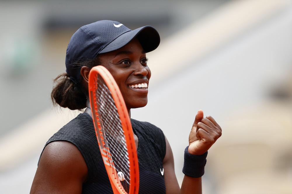 File photo of Sloane Stephens of the US celebrates after winning her second round match against Czech Republic's Karolina Pliskova at Roland Garros in Paris, June 3, 2021. u00e2u20acu2022 Reuters picnnn