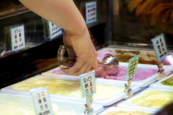Ice cream is the must-have Japanese summer treat.