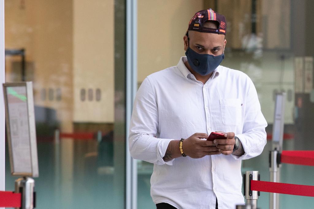 Somasundram Pathumalai arriving at the State Courts on June 23, 2021. u00e2u20acu2022 TODAY pic