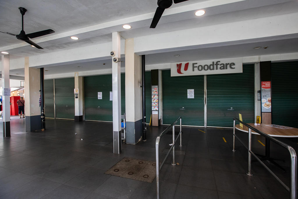 A recent Covid-19 cluster at the NTUC Foodfare coffee shop (pictured) in Anchorvale, Sengkang, has two more cases added to it, bringing the number there to nine. u00e2u20acu2022 TODAY pic