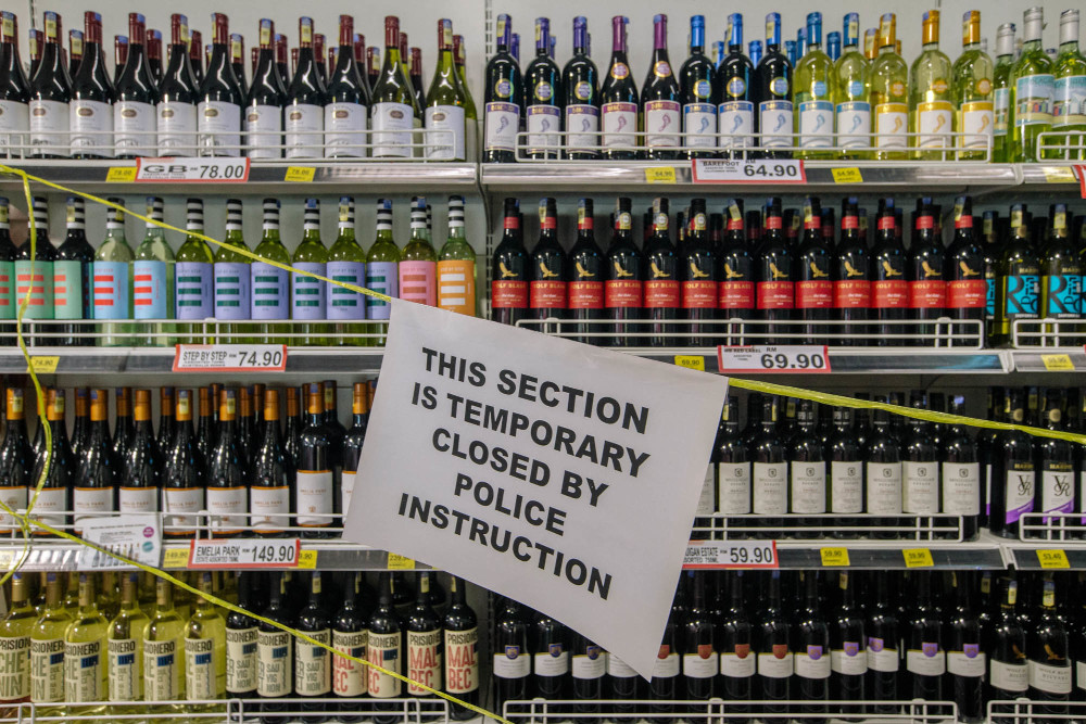 Bottles of alcohol at TMC Bangsar in Kuala Lumpur June 4, 2021. u00e2u20acu201d Picture by Firdaus Latif