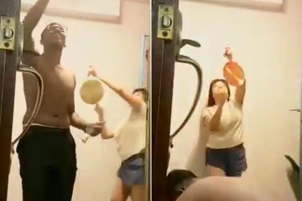 Screengrabs from a video posted by Facebook user Livanesh Ramu.