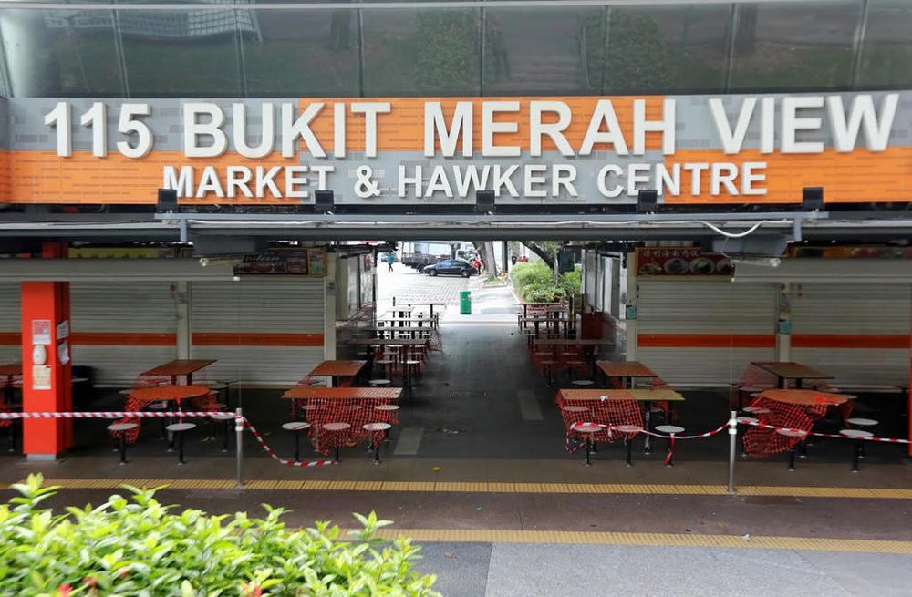 The Bukit Merah View Market and Food Centre (pictured) will be closed until June 26, 2021. u00e2u20acu201d TODAY pic