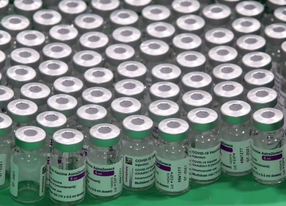Empty vials of Oxford/AstraZenecau00e2u20acu2122s Covid-19 vaccine are seen at a vaccination centre in Antwerp, Belgium March 18, 2021. u00e2u20acu201d Reuters pic