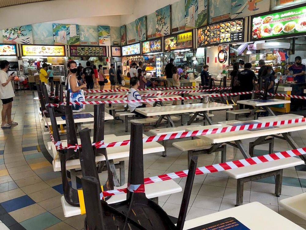 Dining will resume at food-and-beverage outlets from June 21, 2021, but with stronger enforcement to catch any breaches. u00e2u20acu201d TODAY pic