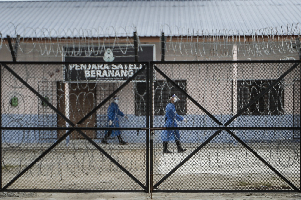 A general view of the temporary Beranang Satellite Prison and Immigration Depot, June 3, 2021. u00e2u20acu201d Picture by Shafwan Zaidonn
