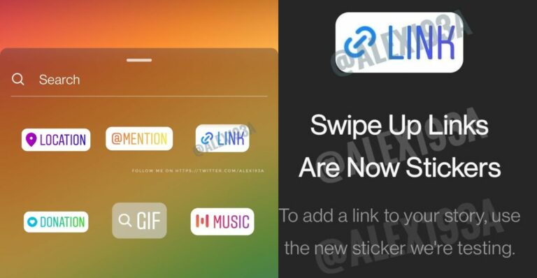 Instagram has begun testing a new feature in the form of a sticker that lets users add links to their Instagram Stories. u00e2u20acu2022 SoyaCincau pic