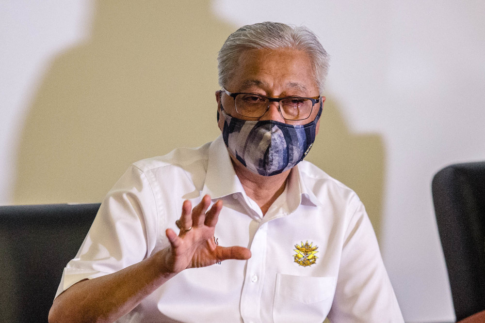 Senior Minister (Security Cluster) Datuk Seri Ismail Sabri Yaakob speaks during a press conference at Hospital Angkatan Tentera Tuanku Mizan, Kuala Lumpur June 29, 2021. u00e2u20acu201d Picture by Firdaus Latif