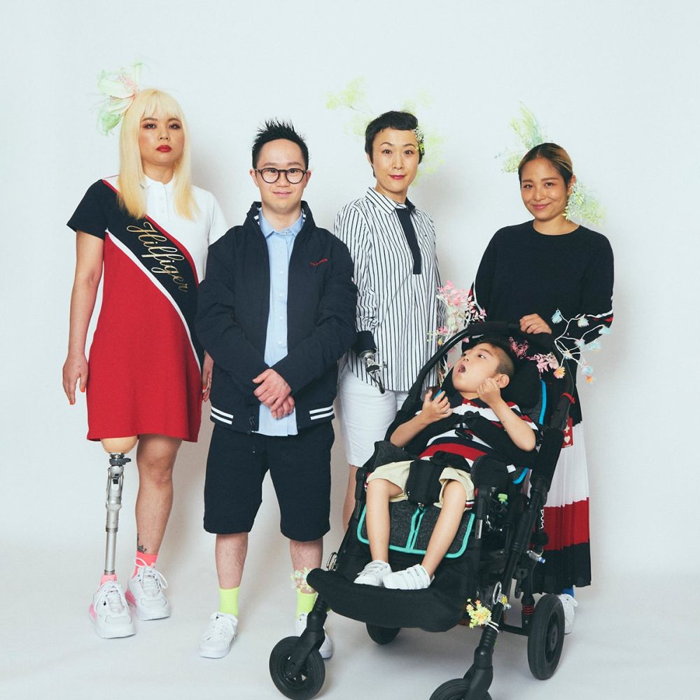 Japan’s first amputee model Gimico (far left) appears in the Tommy Hilfiger Adaptive campaign. — Picture courtesy of True Colours Fashion