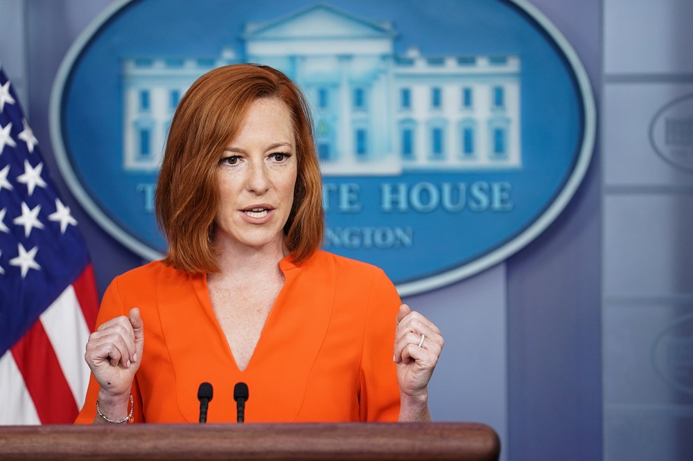 White House Press Secretary Jen Psaki holds a press briefing at the White House in Washington June 21, 2021. u00e2u20acu2022 Reuters pic
