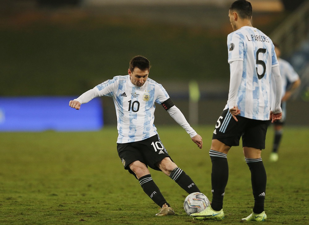 Argentina's Lionel Messi in action during the match against Argentina June 29, 2021. u00e2u20acu2022 Reuters pic