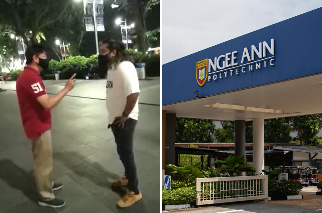 A view of Ngee Ann Polytechnic (right). Mr Tan Boon Lee, a lecturer from the polytechnic, was captured in a viral video having an argument with Mr Dave Parkash. u00e2u20acu201d TODAY pic