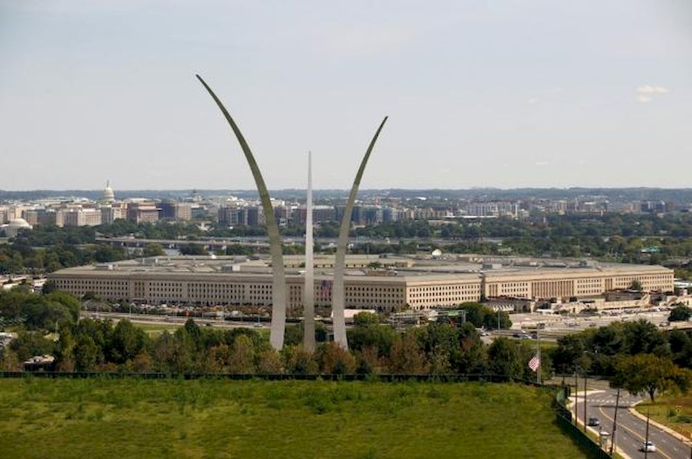 The Pentagon is shown with the Air Force Memorial in the foreground in Arlington, Virginia, US, September 11, 2017. u00e2u20acu201d Reuters pic