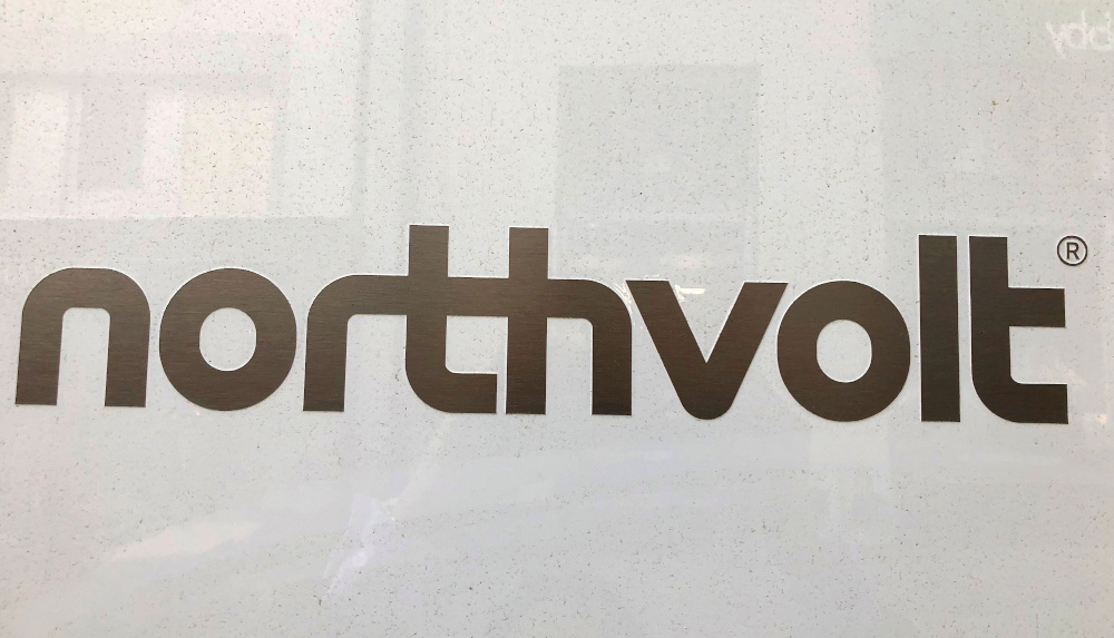 Northvolt logo is pictured in the Northvolt office in Stockholm, Sweden June 14, 2018. u00e2u20acu201d Reuters pic