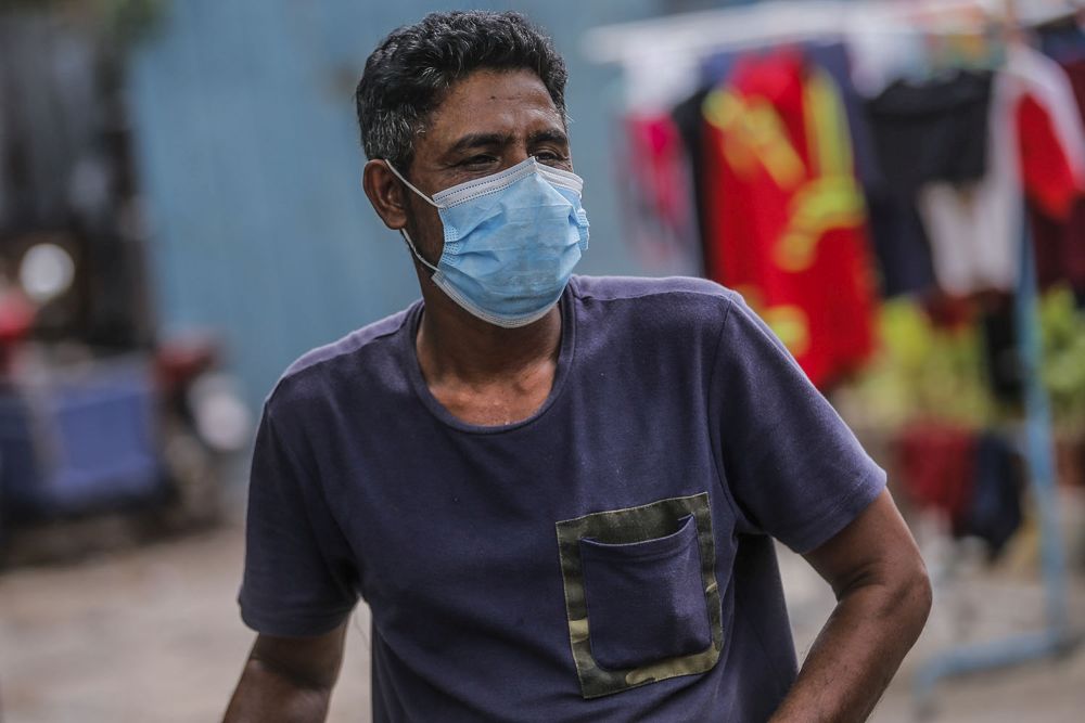 A man who wanted only to be known as Hassan speaks to Malay Mail during an interview at a Rohingya settlement in Bandar Baru Sentul, Kuala Lumpur June 13, 2021. — Picture Hari Anggara