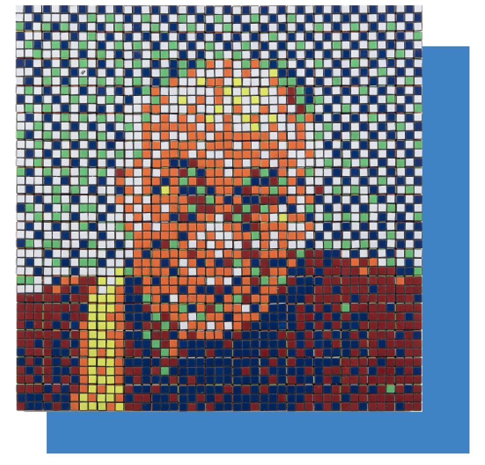 Invader's u00e2u20acu02dcRubik Dalai Lamau00e2u20acu2122 goes under the hammer at Artcurial in July. u00e2u20acu2022 Picture courtesy of Artcurial via ETX Studio