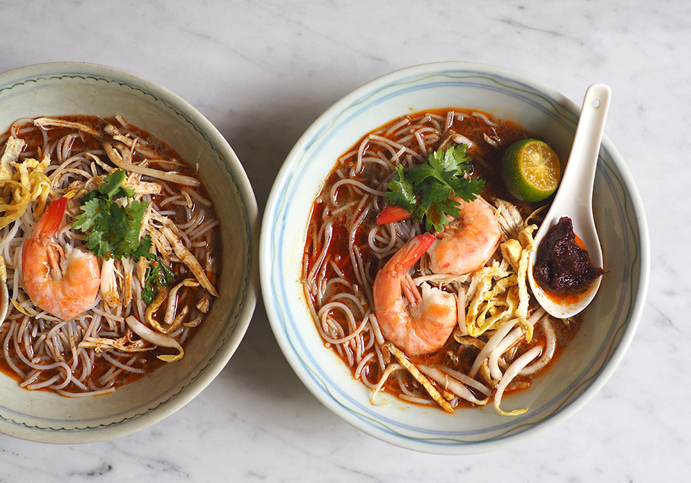 Travel to Sarawak with this peppery laksa broth.