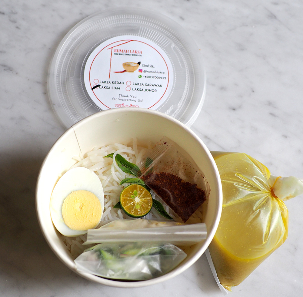 The Siamese laksa uses a pounded fish curry that is mild tasting but has a lovely sweet taste.