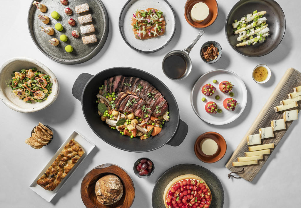 Some of the dishes served up by Saint Pierre in its Room Service by Saint Pierre experience. u00e2u20acu201d Saint Pierre pic via TODAY