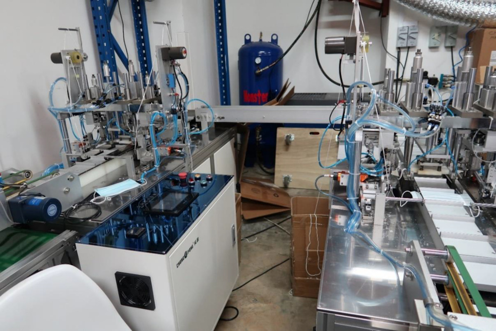 The masks were found to be manufactured in an unhygienic and makeshift environment. u00e2u20acu201d Picture courtesy of Health Sciences Authority via TODAY