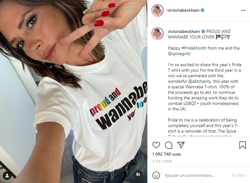 Victoria Beckham called on her former Spice Girls bandmates to showcase her latest Pride collection. u00e2u20acu2022 Picture via Instagram/Victoria Beckham