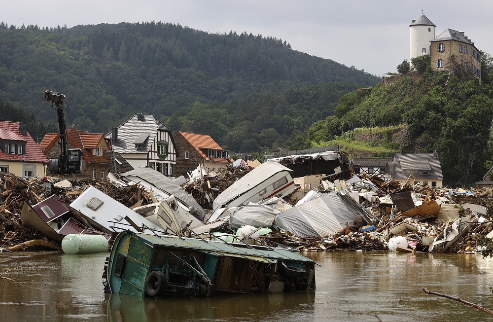 Caravans are destroyed in an area affected by floods caused by heavy rainfalls in Kreuzberg, Germany July 19, 2021. u00e2u20acu201d Reuters pic