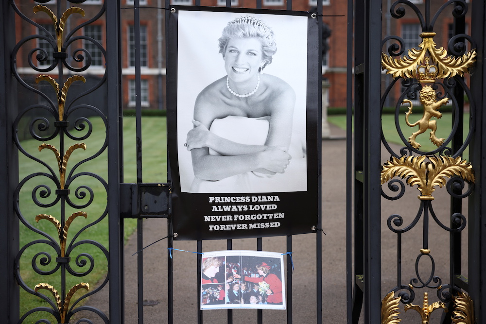 Tributes for Britain's Princess Diana hang outside Kensington Palace in London, Britain June 28, 2021. u00e2u20acu201d Reuters pic