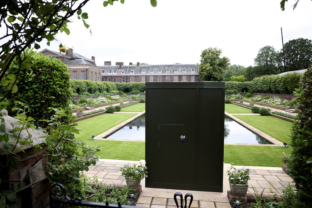 A box covers the statue of Britain's Princess Diana installed in the Sunken Garden of Kensington Palace in London, Britain, June 30, 2021. u00e2u20acu201d Reuters pic
