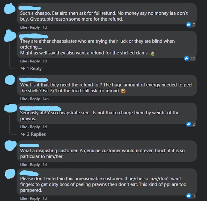 Comments on Deanna's Kitchen Facebook post. — Screenshot from Facebook/ Deanna's Kitchen