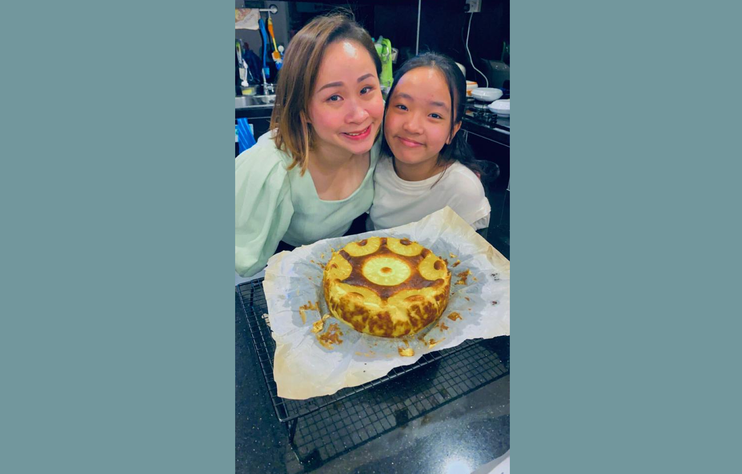 What started out as a fun mother-daughter home baking project for Mrs Celine Ng (left) turned into a home-baking business called Reeandmummy. — Photo by Celine Ng via TODAY