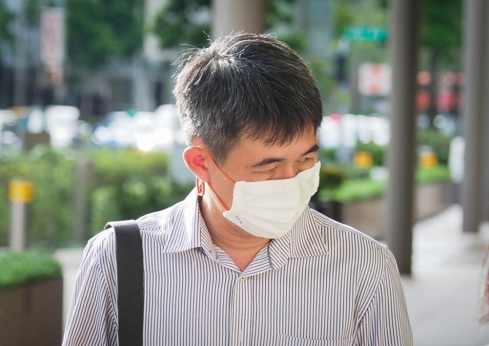 Former Grab driver Tan Yew Sin (pictured), who is accused of molesting and sexually assaulting a female passenger in 2018, gave his testimony in court on July 19, 2021. u00e2u20acu201d TODAY pic