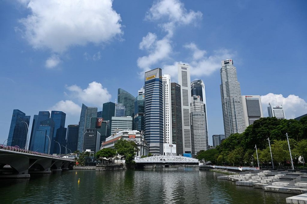 A view of the financial business district buildings in Singapore on June 25, 2021. u00e2u20acu201d AFP pic