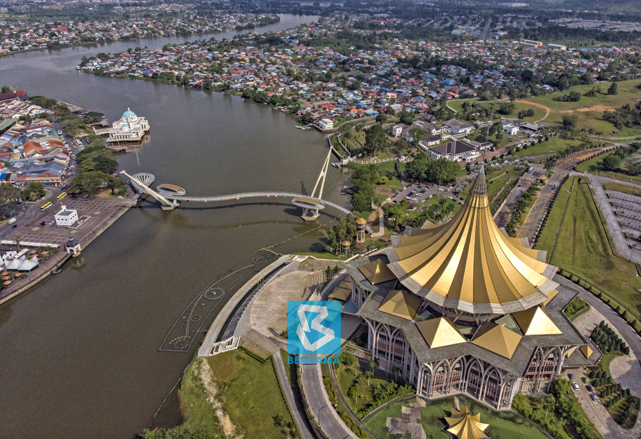 Aerial view showing the State Legislative Assembly building. u00e2u20acu201d Bernama photo