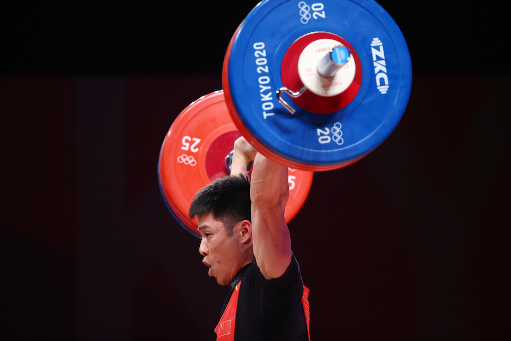 Li Fabin of China in action at the Tokyo International Forum, Tokyo, Japan July 25, 2021. u00e2u20acu201d Reuters pic