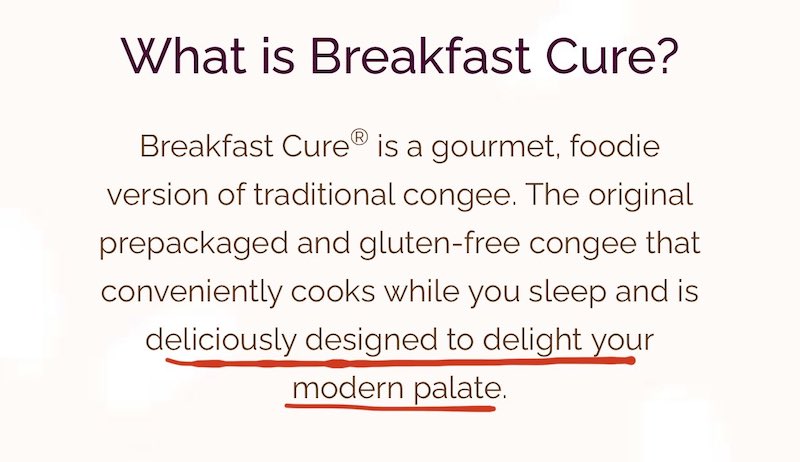 The brand's description. — Picture via Twitter/VanessaNolan.