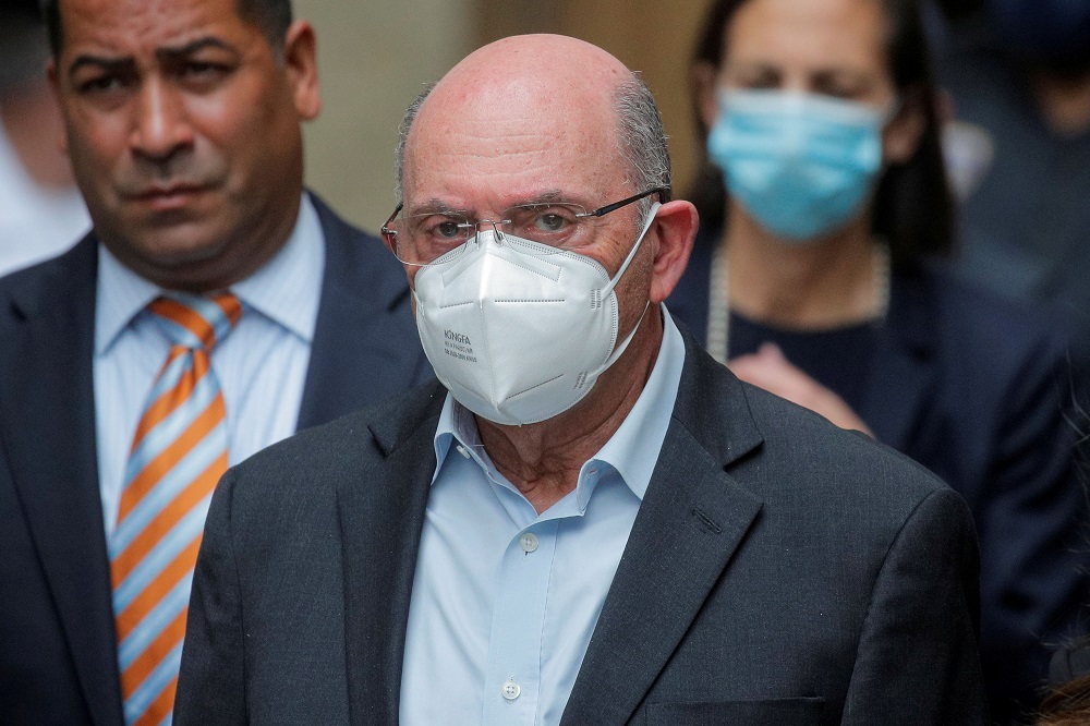 Trump Organisation chief financial officer Allen Weisselberg exits after his arraignment hearing in New York State Supreme Court in the Manhattan borough of New York City July 1, 2021. u00e2u20acu2022 Reuters pic 