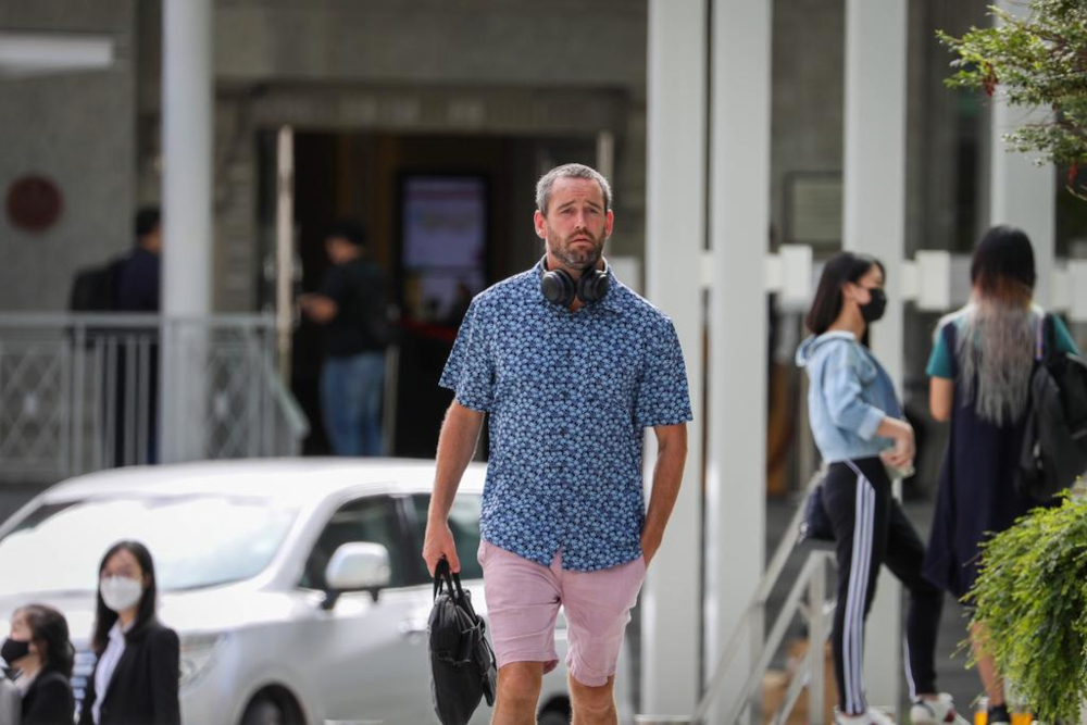 Benjamin Glynn arriving at the State Courts July 2, 2021. u00e2u20acu201d TODAY pic 