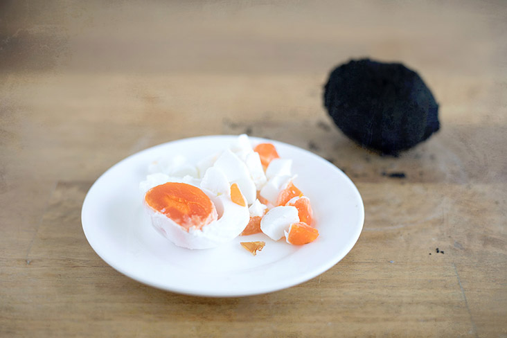 The salted egg needs to be cooked prior to using.