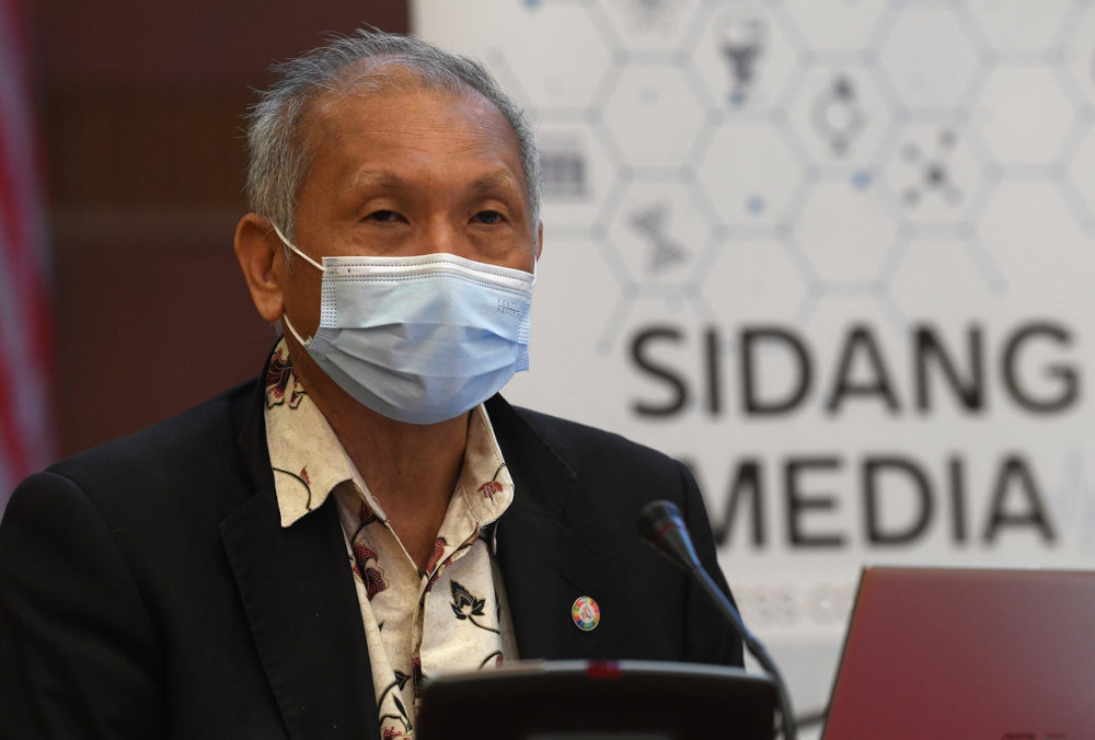 Public Health deputy director-general Datuk Dr Chong Chee Kheong speaks at a special Health Ministry media conference in Putrajaya, July 15, 2021. u00e2u20acu201d Bernama pic 