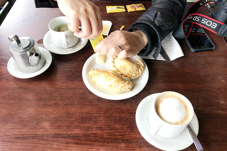 You can have empanadas any time of the day in Argentina.