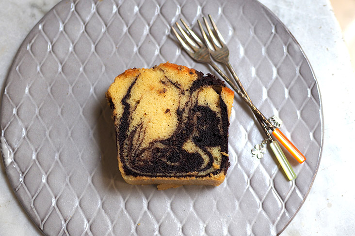 Indulge a little with their moist marble butter loaf slice.