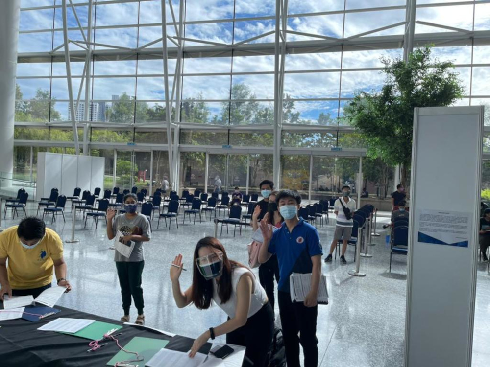 Around 500 of the Kuala Lumpur and Selangor lawyers received their first dose in Mitec, July 12, 2021. — Picture courtesy of Kuala Lumpur Bar Committee