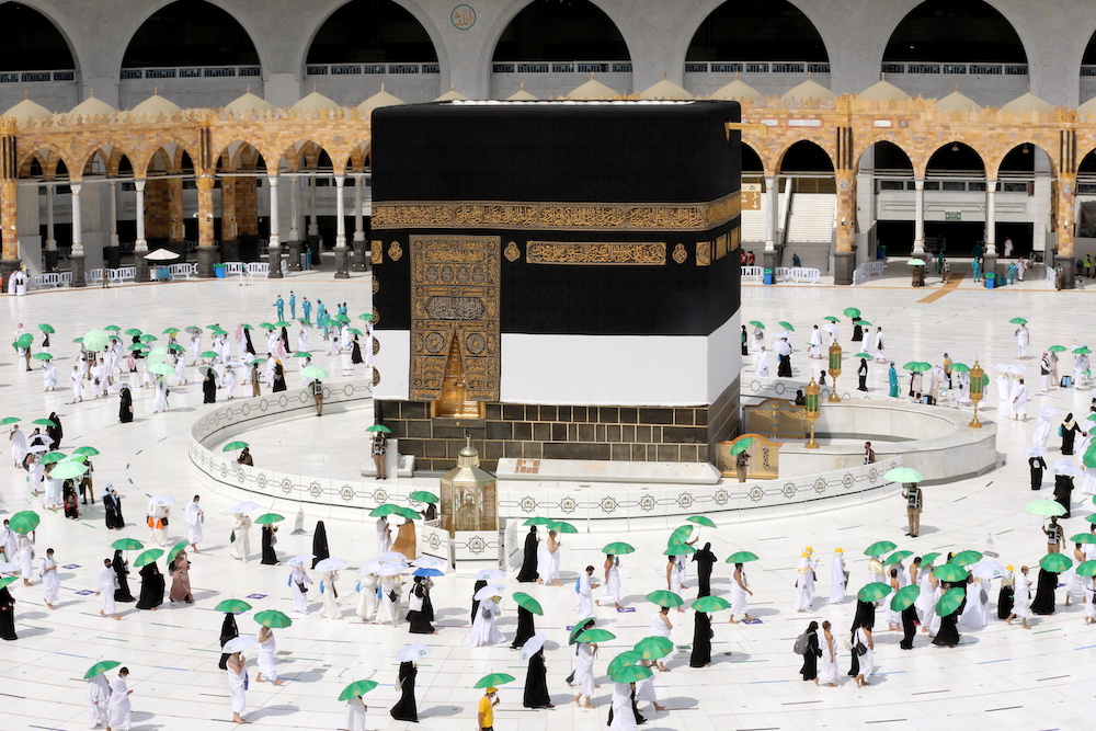 Muslim pilgrims perform Tawaf around Kaaba in the Grand Mosque in the holy city of Mecca, Saudi Arabia July 17, 2021. u00e2u20acu201d Reuters picnnnn