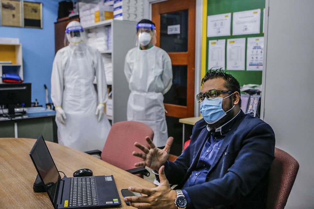 Paramedic EMS Services Sdn Bhd general manager and chief paramedic Faizal Nurdin speaks to Malay Mail during an interview in Kuala Lumpur July 5, 2021 