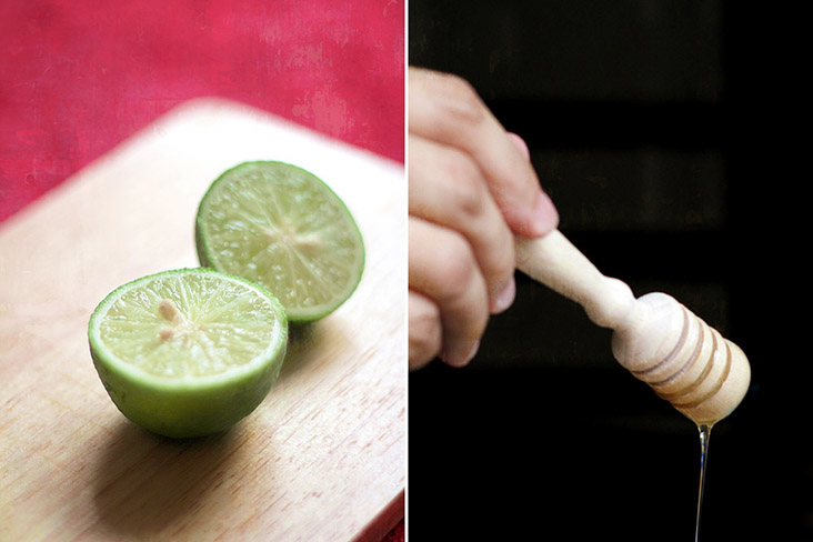 A simple salad dressing doesn’t need much beyond basics such as lime juice and runny honey.