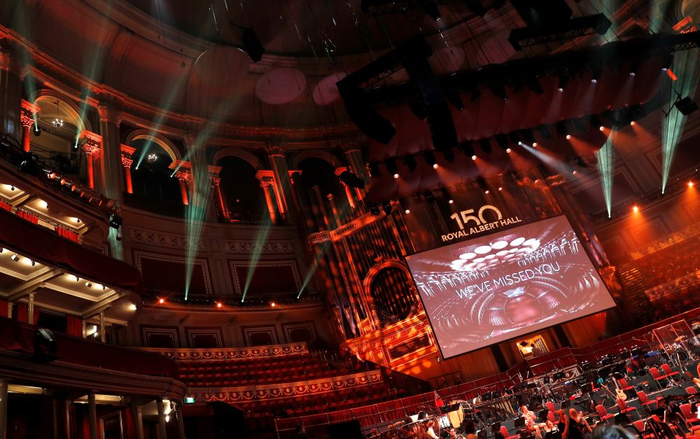 A technical rehearsal takes place before the 150th Anniversary Concert: David Arnold's 'A circle of sound', at the Royal Albert Hall in London, July 19, 2021. u00e2u20acu201d Reuters pic 