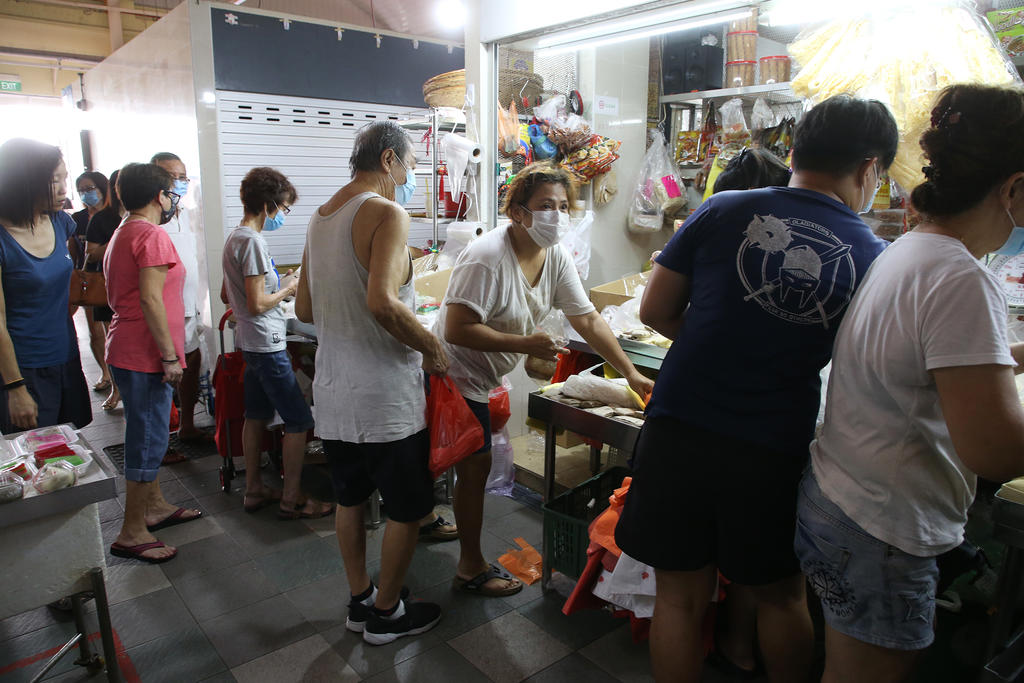 Chong Boon Market & Food Centre on April 10, 2020. u00e2u20acu201d TODAY picnn