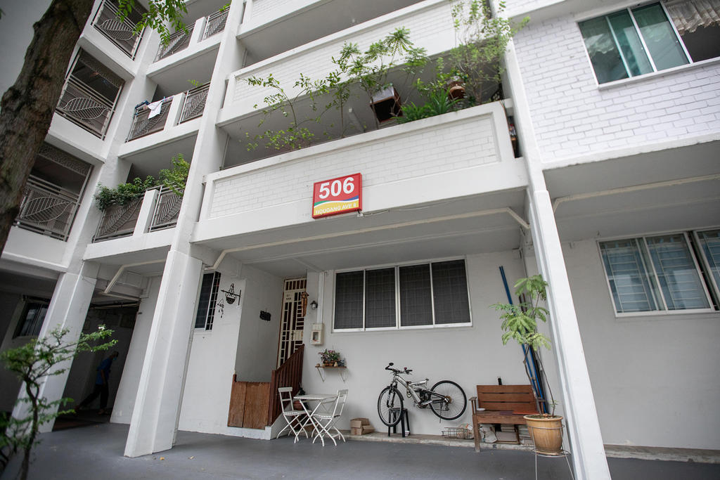 Block 506 Hougang Avenue 8 (pictured) is no longer a Covid-19 cluster, the Ministry of Health said. u00e2u20acu2022 TODAY pic